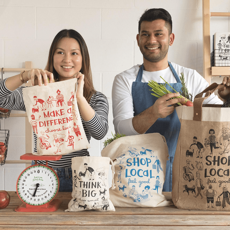 Shop Local Set of 3 Produce Bags
