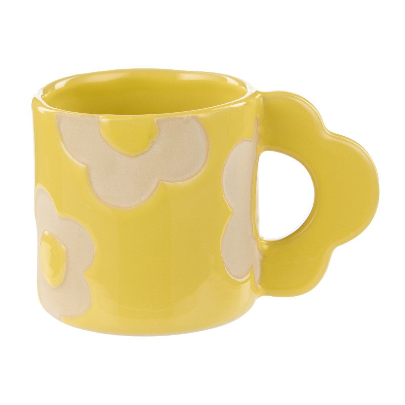 Posey Flower Mug 400ml Yellow