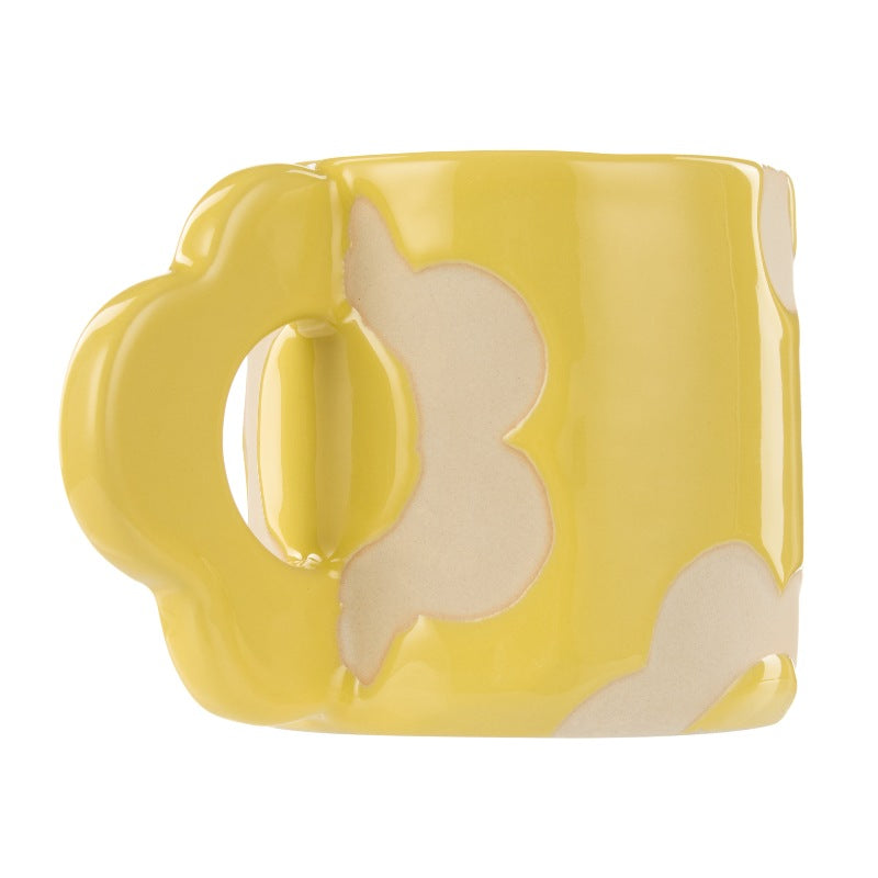 Posey Flower Mug 400ml Yellow