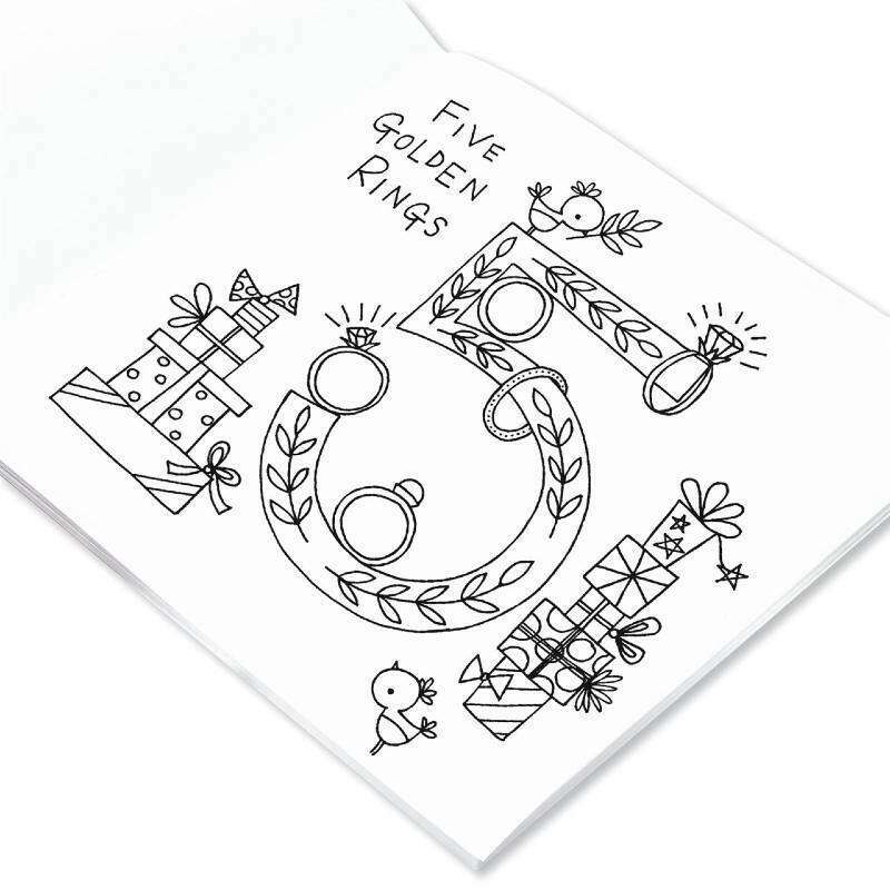 12 Days of Christmas Colouring Book