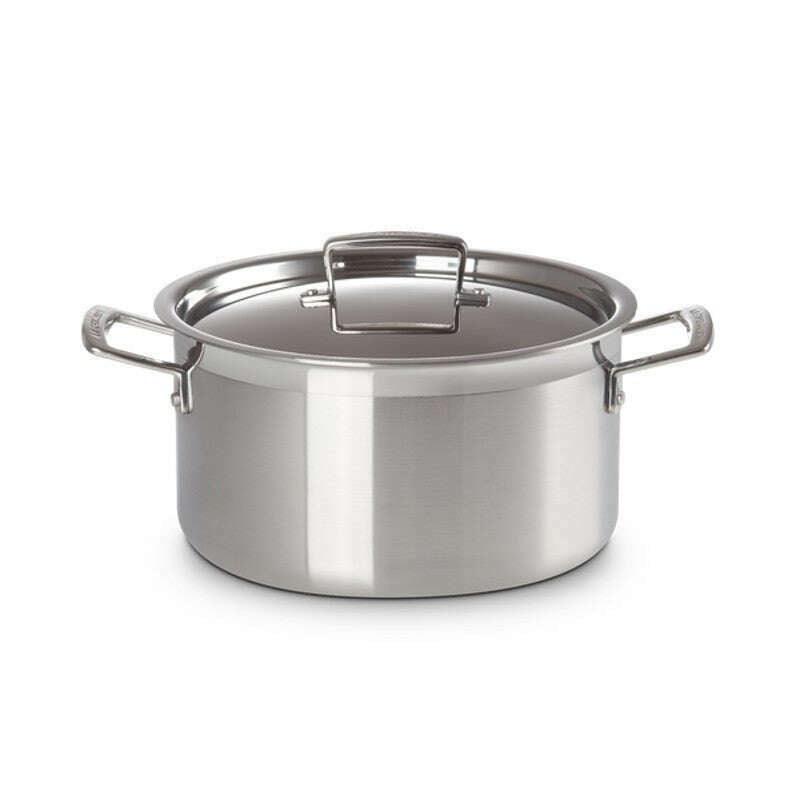 3-ply Stainless Steel Deep Casserole 24cm