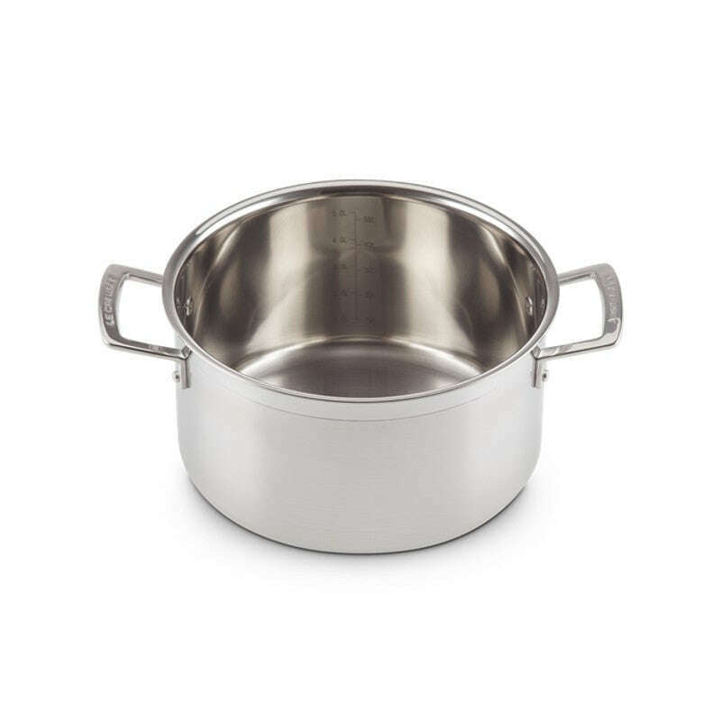 3-ply Stainless Steel Deep Casserole 24cm