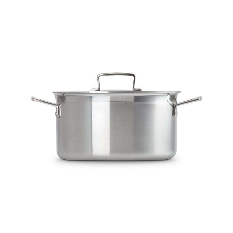 3-ply Stainless Steel Deep Casserole 24cm