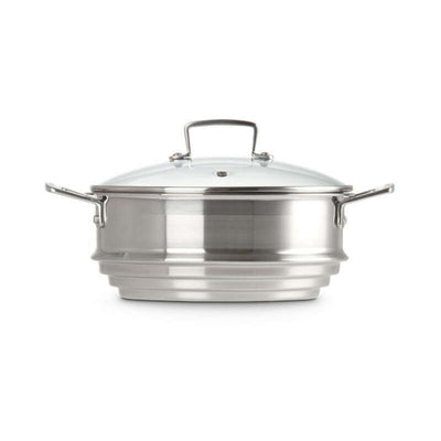 3-ply Stainless Steel Multi Steamer with Glass Lid