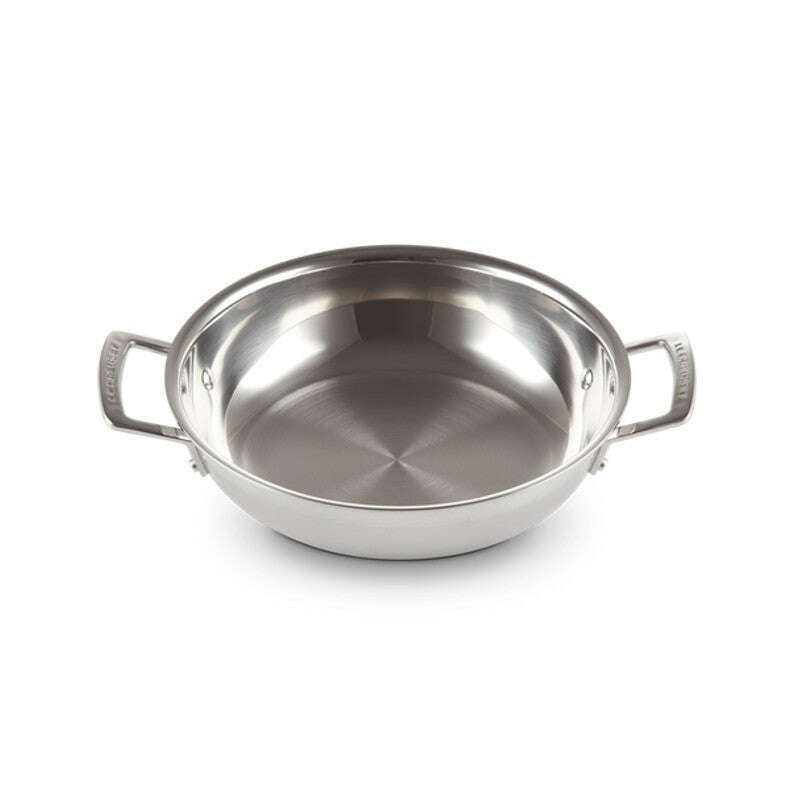 3-ply Stainless Steel Shallow Casserole 24cm