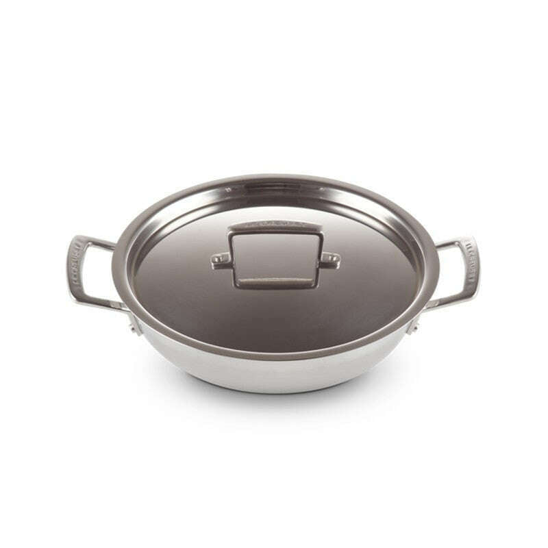 3-ply Stainless Steel Shallow Casserole 24cm