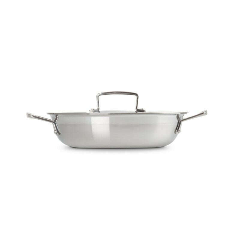 3-ply Stainless Steel Shallow Casserole 24cm