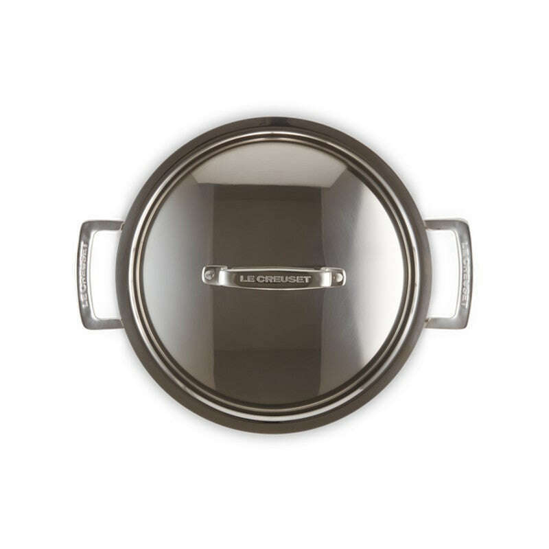 3-ply Stainless Steel Shallow Casserole 24cm