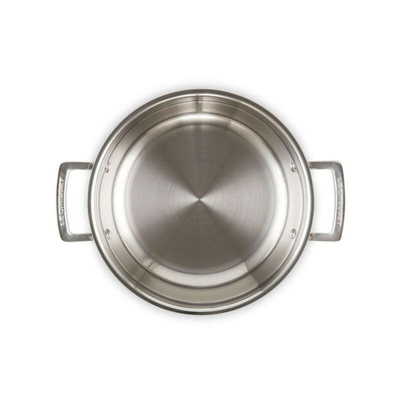 3-ply Stainless Steel Shallow Casserole 24cm