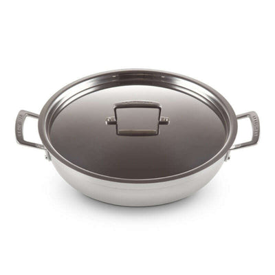 3Ply Stainless Steel Non-Stick Shallow Casserole + Lid