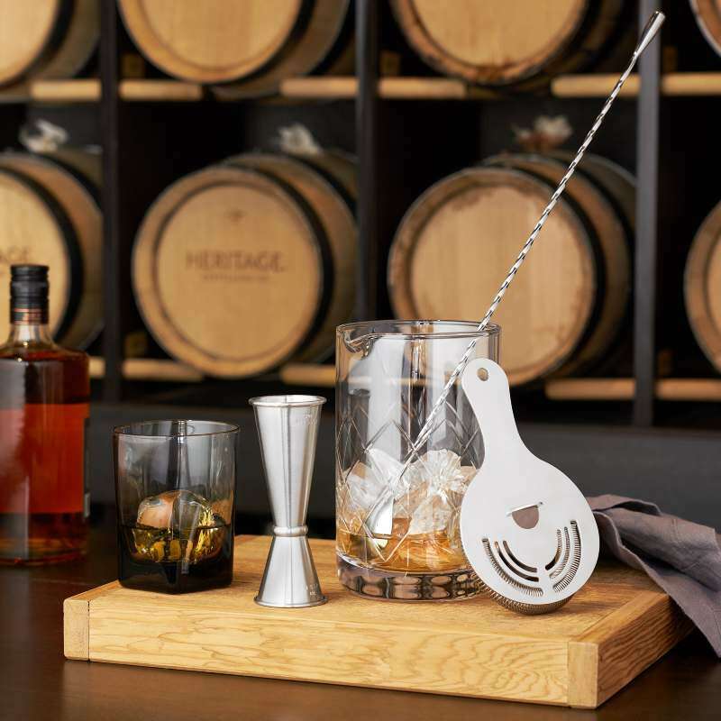 4 Piece Mixologist Barware Set Stainless Steel
