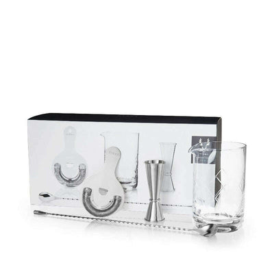 4 Piece Mixologist Barware Set Stainless Steel