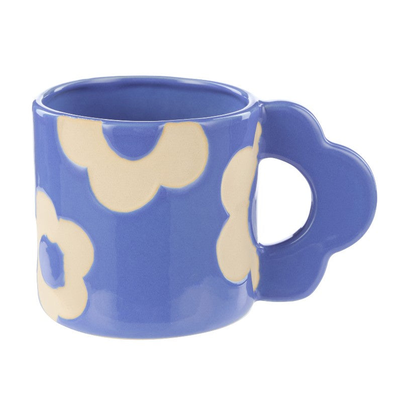 Posey Flower Mug 400ml Blue