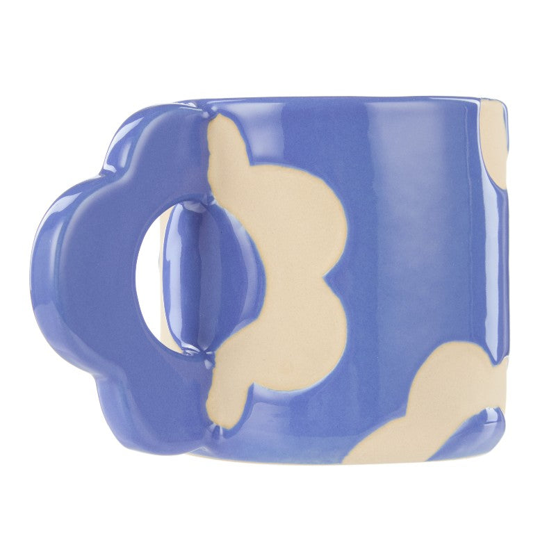 Posey Flower Mug 400ml Blue