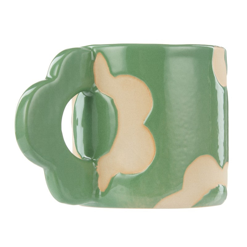 Posey Flower Mug 400ml Green