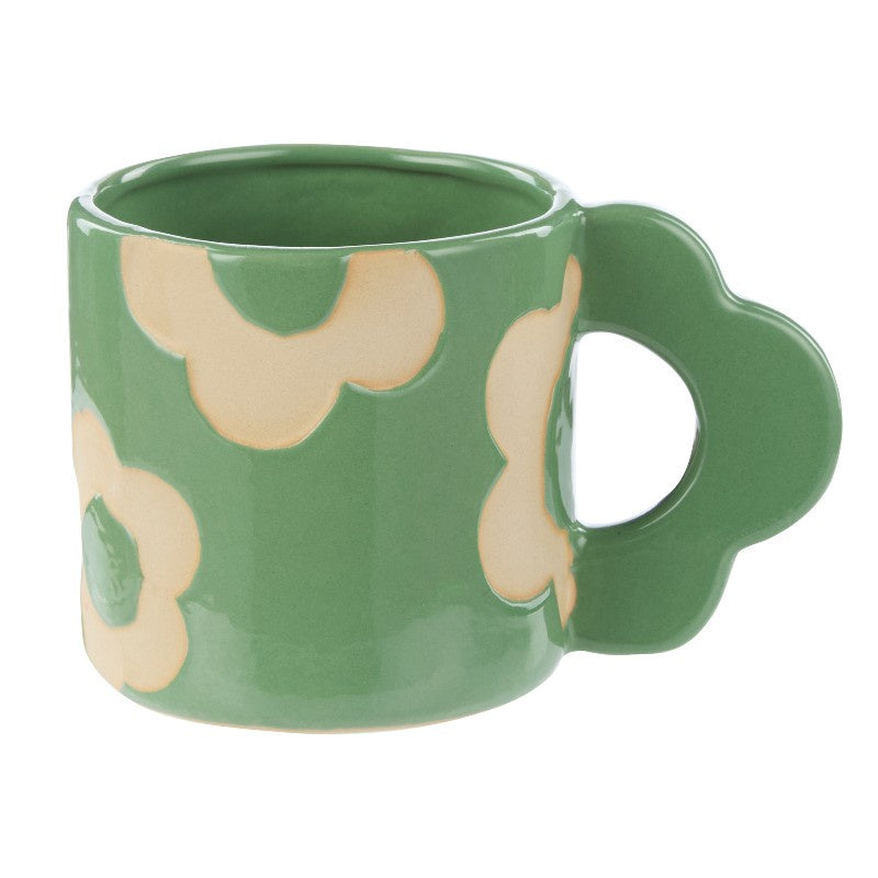 Posey Flower Mug 400ml Green