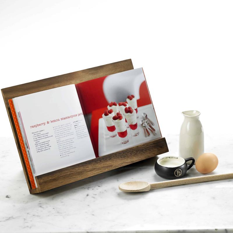 Acacia Recipe Book Holder