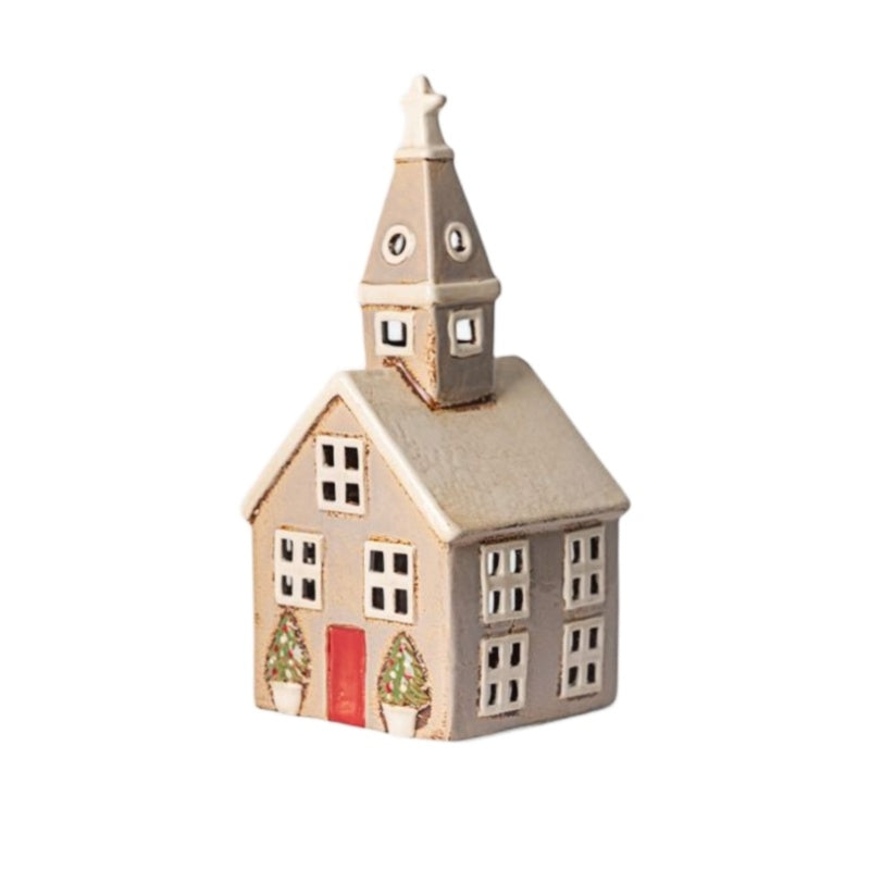 Alsace Tea Light Christmas Stone Church