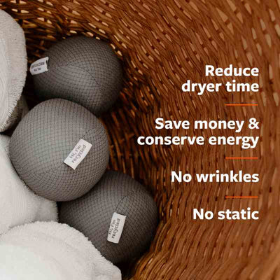Anti Static Dryer Balls Set Of 3 Grey