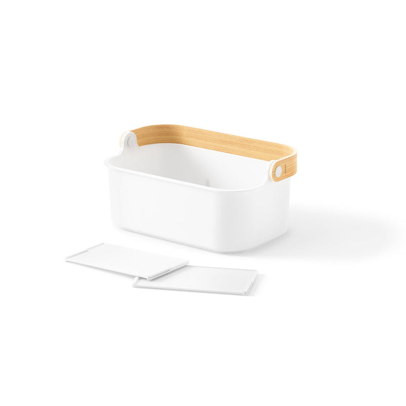 Bellwood Bin 27cm x 17.5cm White/Natural