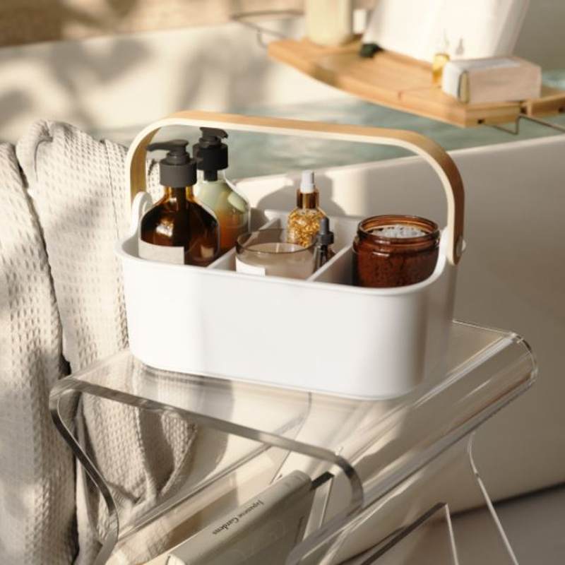 Bellwood Bin 27cm x 17.5cm White/Natural
