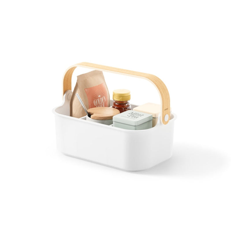 Bellwood Bin 27cm x 17.5cm White/Natural