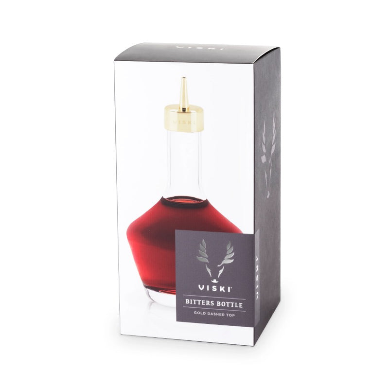 Belmont Bitters Bottle with Gold Dasher