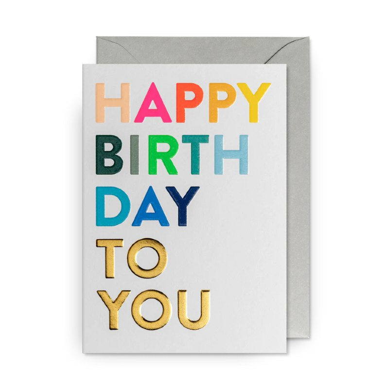 Birthday Card Happy Birthday to You