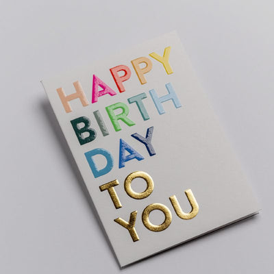 Birthday Card Happy Birthday to You