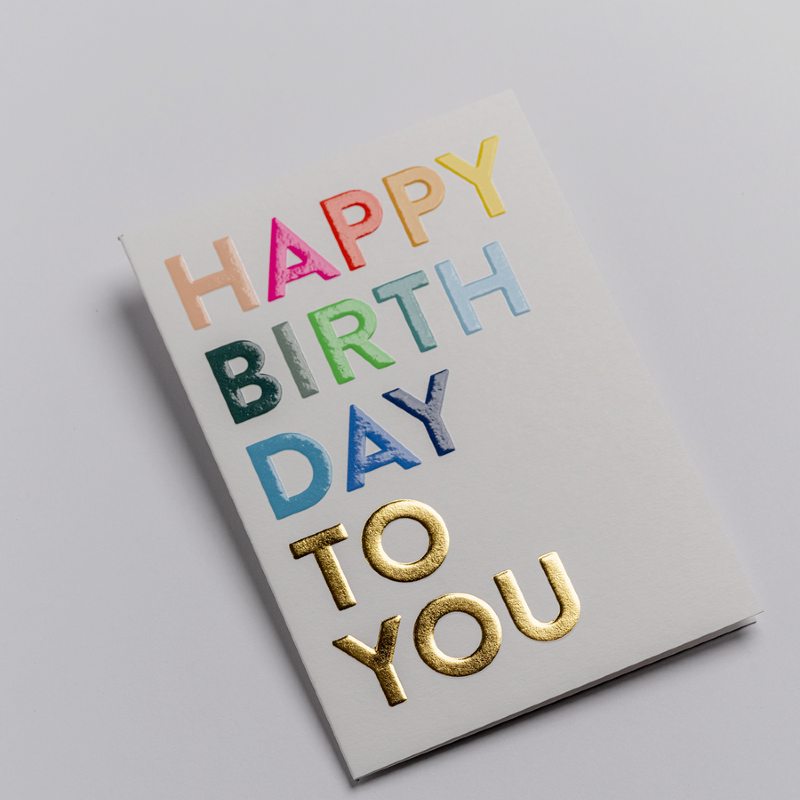 Birthday Card Happy Birthday to You
