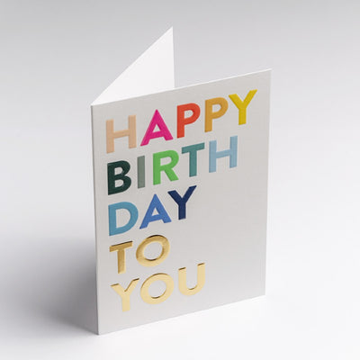 Birthday Card Happy Birthday to You