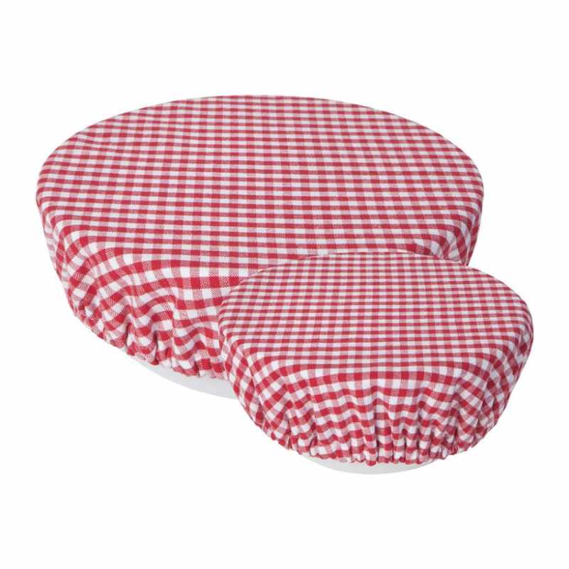 Bowl Cover Gingham Set Of 2