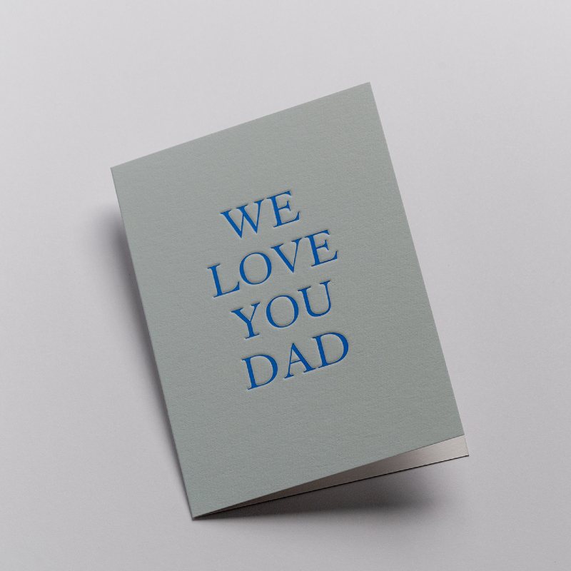 Card We Love You Dad