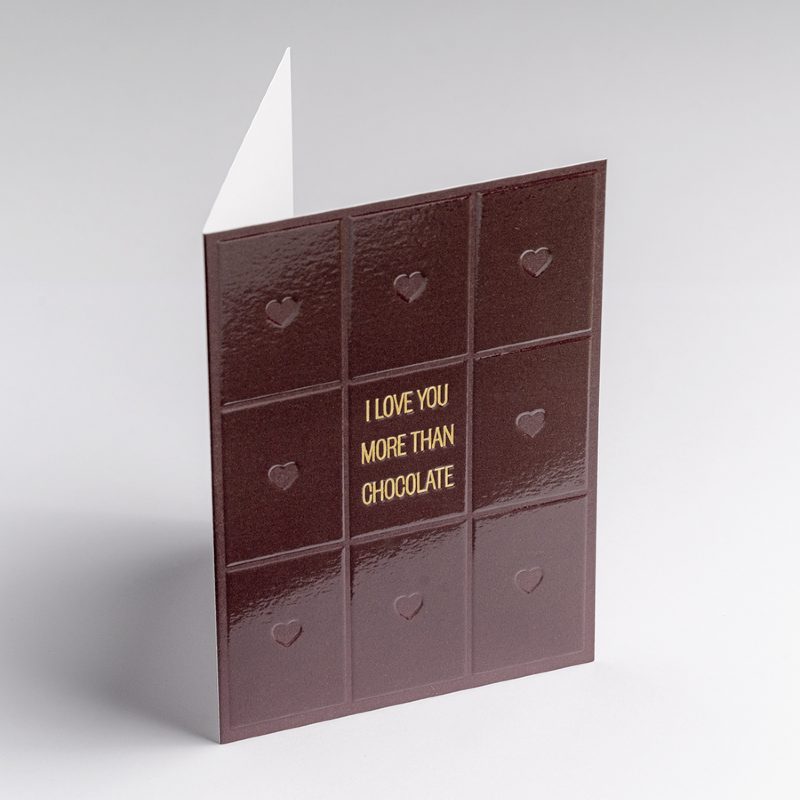 Card More Than Chocolate
