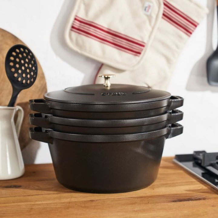 Matte Black Qt Staub Dutch Oven Staub 4-Qt Matte Black Cocotte