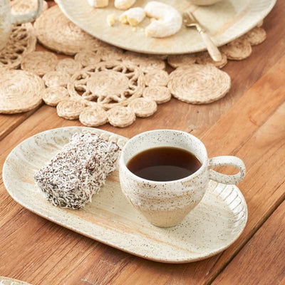 Ceylon Oval Tray White