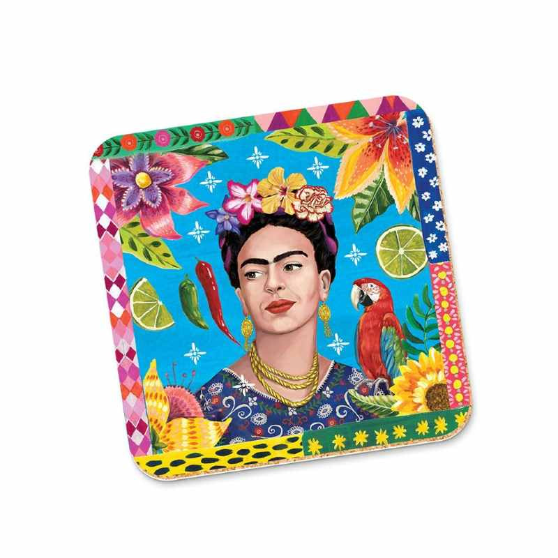 Coaster Frida With Parrot