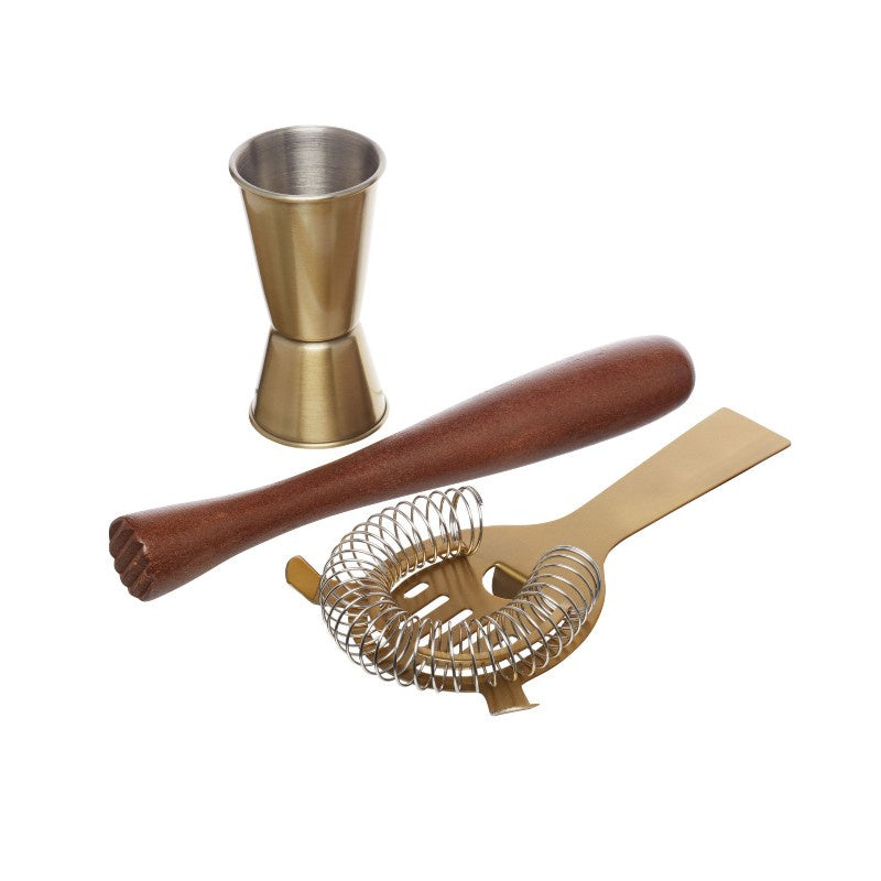 Cocktail Brass Set Of 3