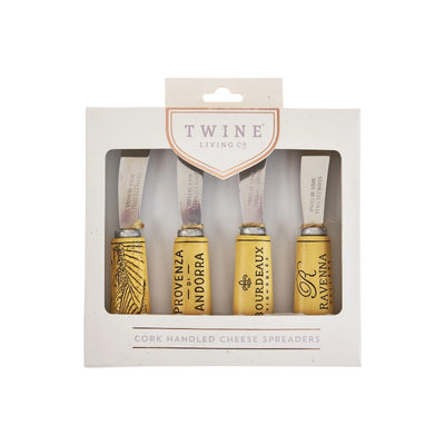 Cork Handled Cheese Spreader Set