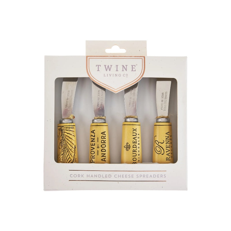 Cork Handled Cheese Spreader Set