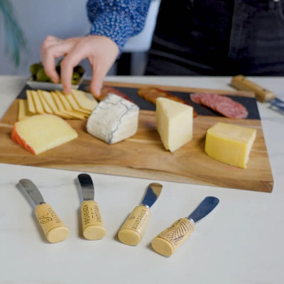Cork Handled Cheese Spreader Set