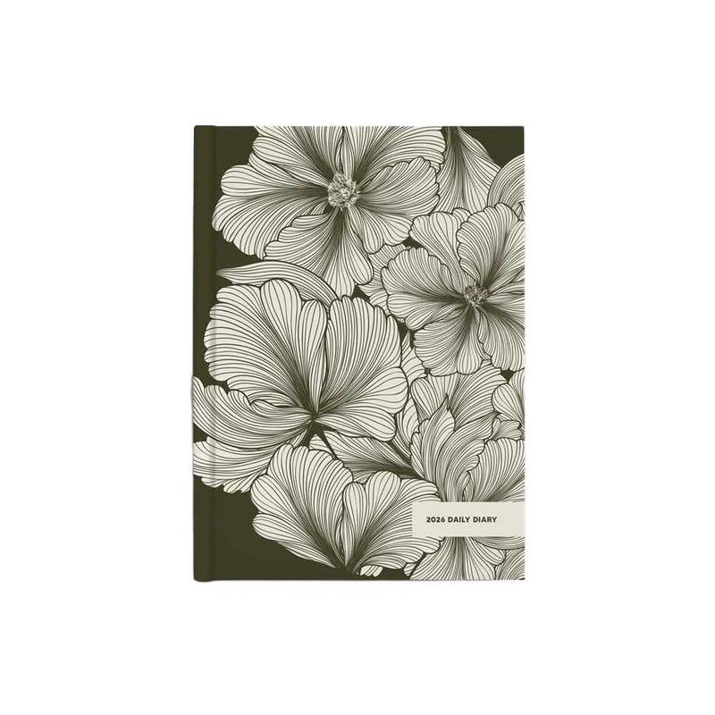 Daily Diary 2026 Olive Deco