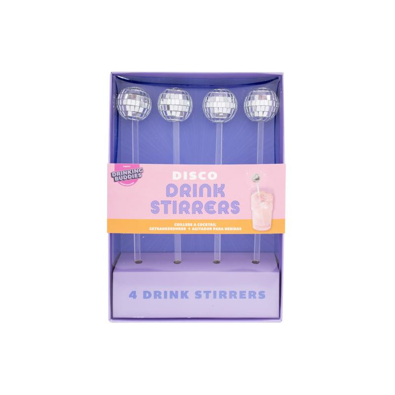 Disco Drink Stirrers 4 piece Set