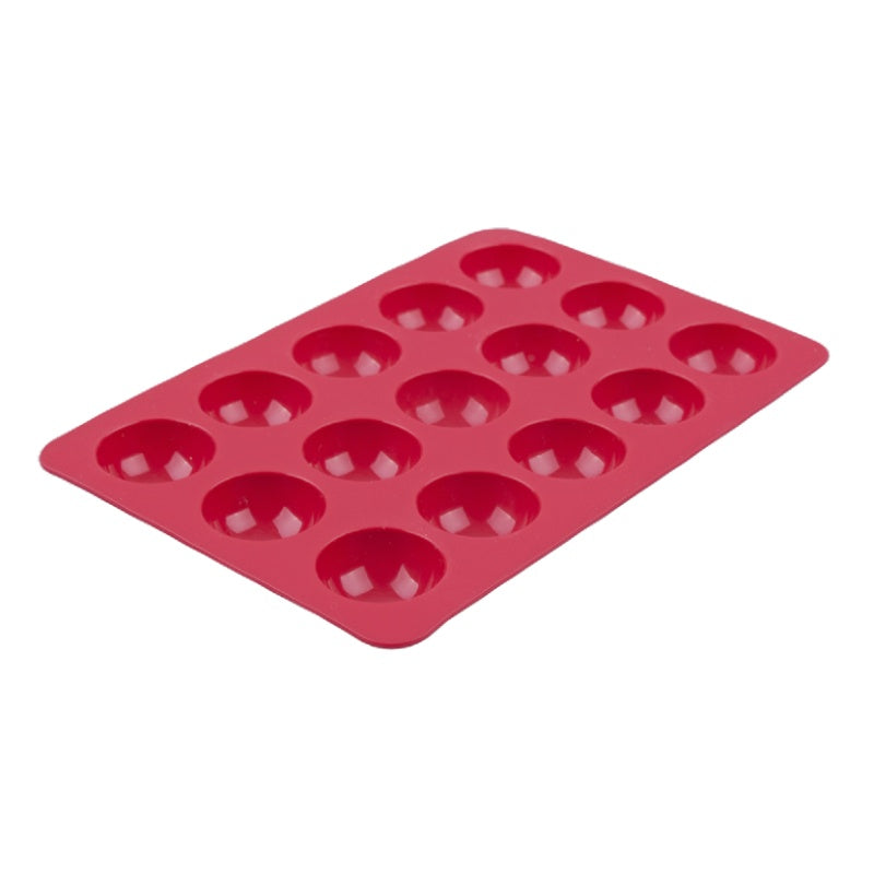 Dome Dessert Mould Silicone 15 Cup Red