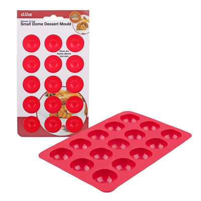 Dome Dessert Mould Silicone 15 Cup Red