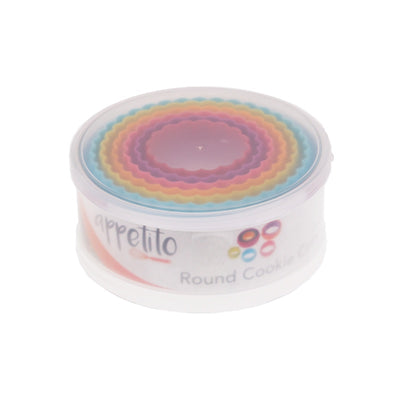 Cookie Cutter Fluted Double Sided Round Set of 6