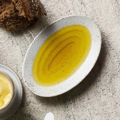 Garden to Table Oil Dish in White