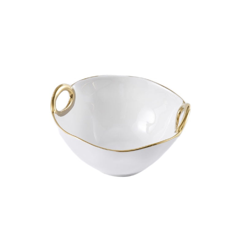 Golden Handles Medium Bowl