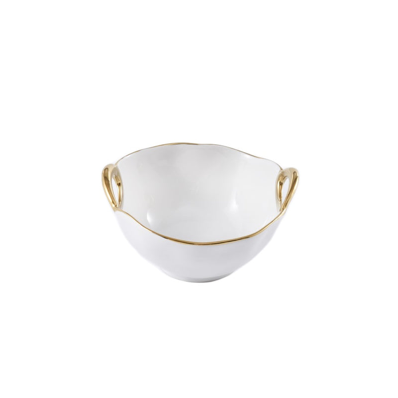 Golden Handles Snack Bowl