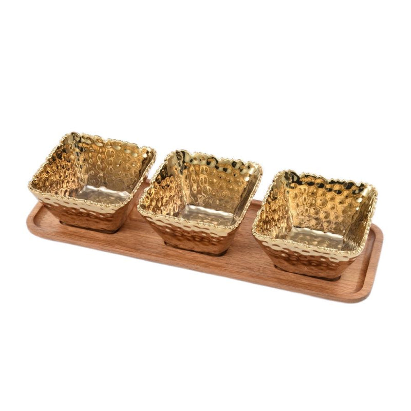 Golden Millennium Entertaining Set 4 Piece